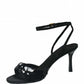 LM - Tacco Nami nero con paillettes