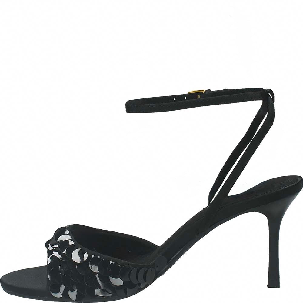LM - Tacco Nami nero con paillettes