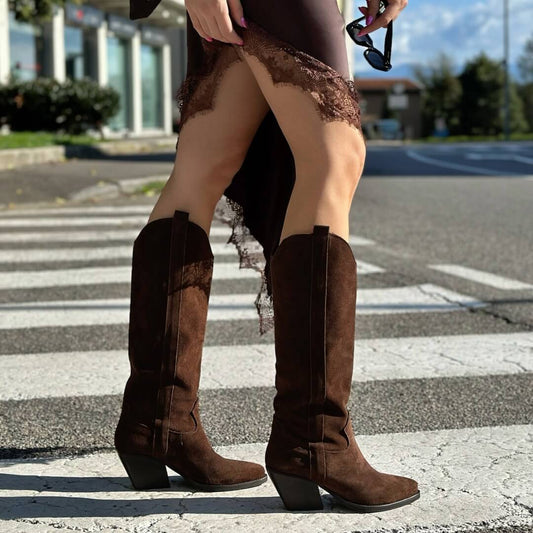 OF - Texano Dorian suede testa di moro