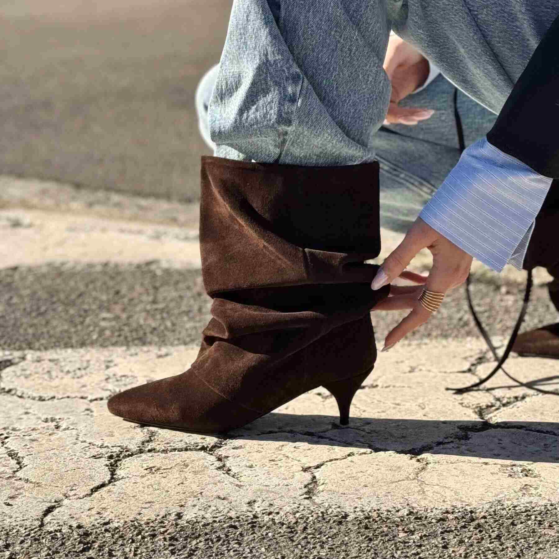 OF - Tronchetto Pascal camoscio testa di moro