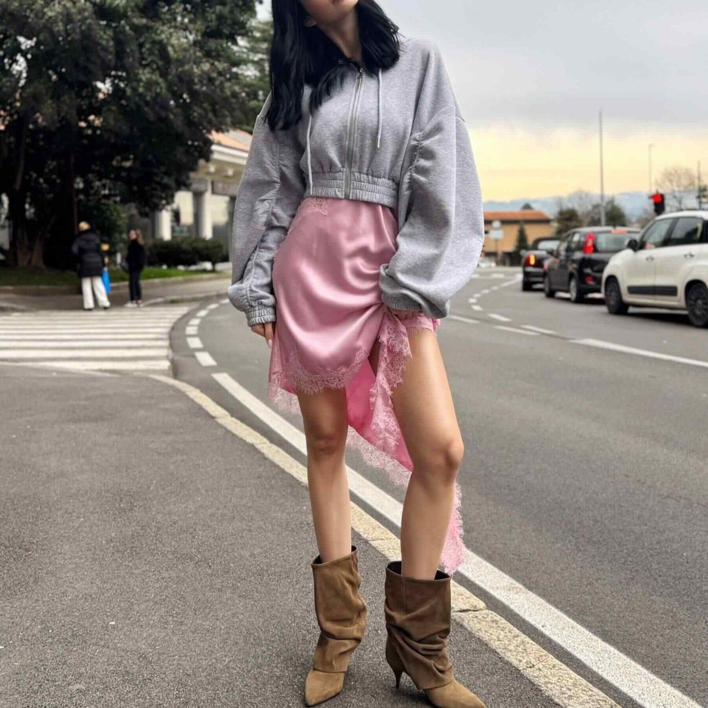 OF - Tronchetto Pascal camoscio taupe