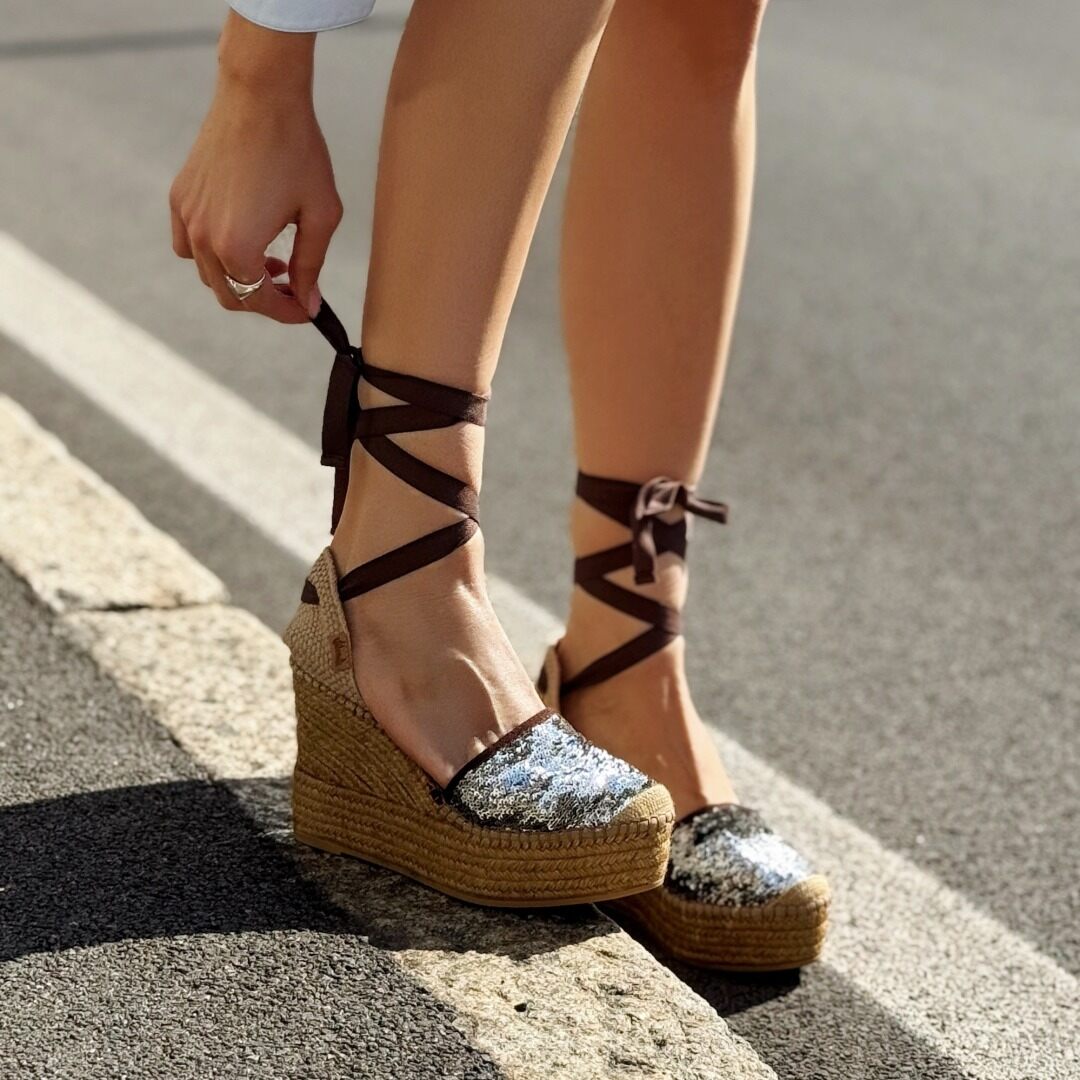 LM - Zeppa Belèn testa di moro con paillettes