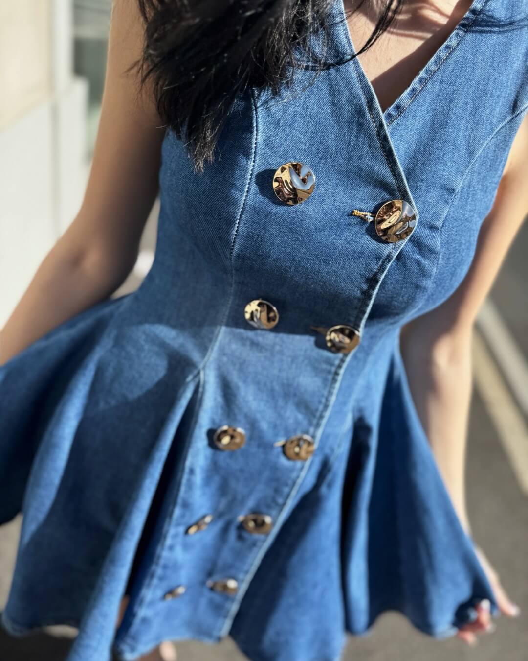OF - Abito Rita denim blue