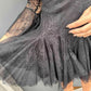 OF - Abito Stefany nero pizzo con rouches