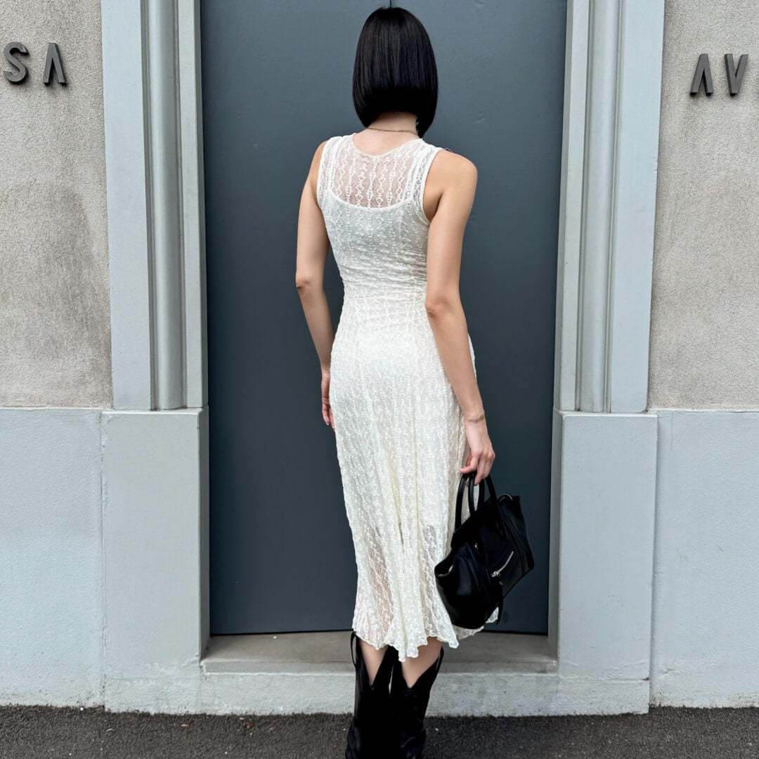 OF - Abito Selena pizzo avorio