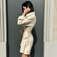 OF - Abito Cassandra con lacci beige