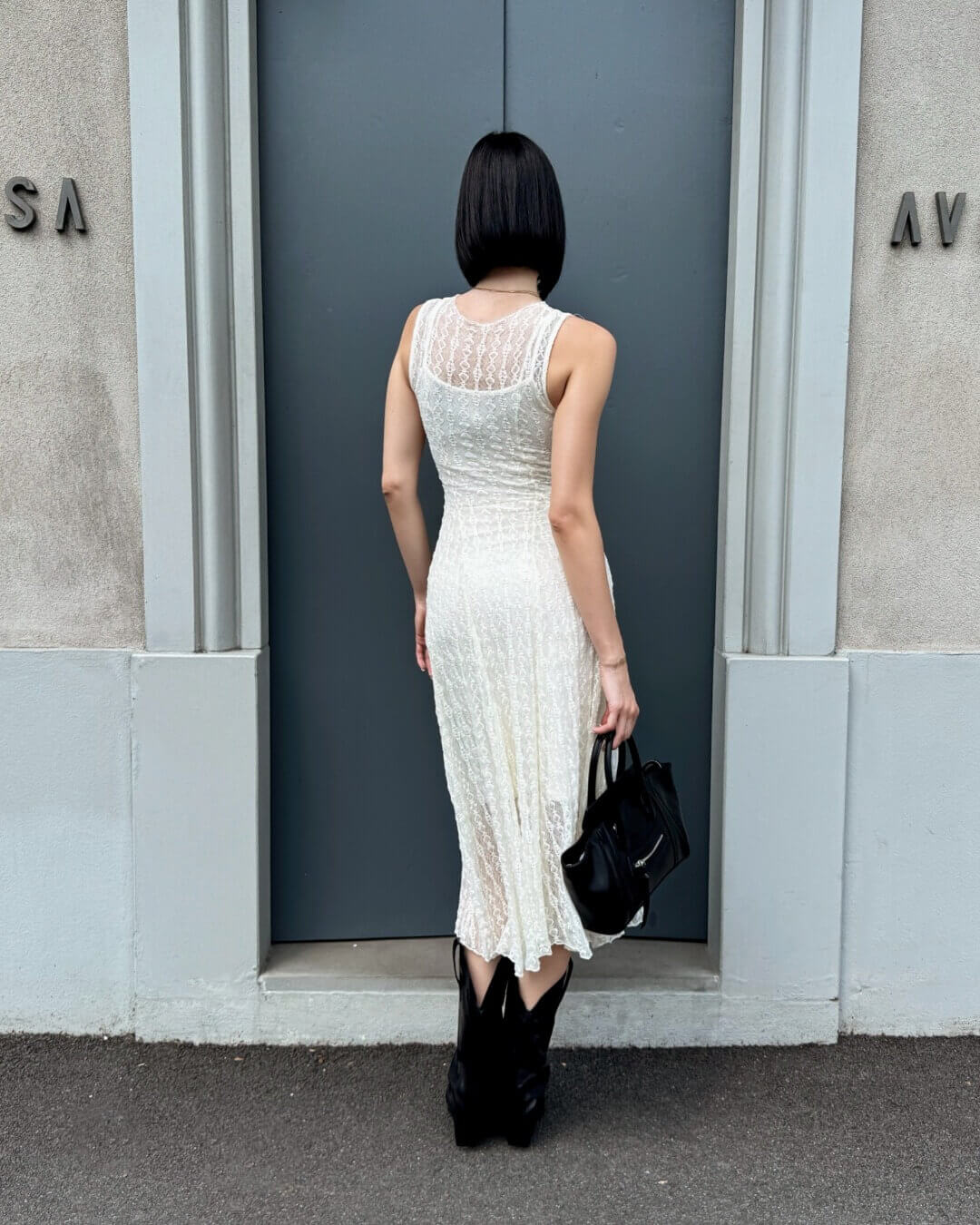 OF - Abito Selena pizzo avorio