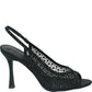 LM - Tacco Madeleine nero con strass