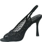 LM - Tacco Madeleine nero con strass
