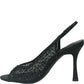 LM - Tacco Madeleine nero con strass