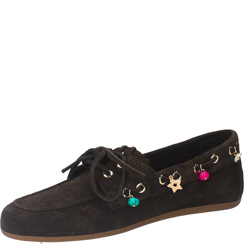 LM - Mocassino Salem testa di moro con charms