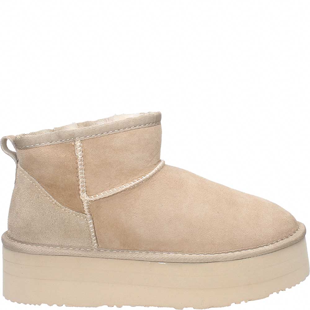 LM - Stivaletto Arlena platform suede beige