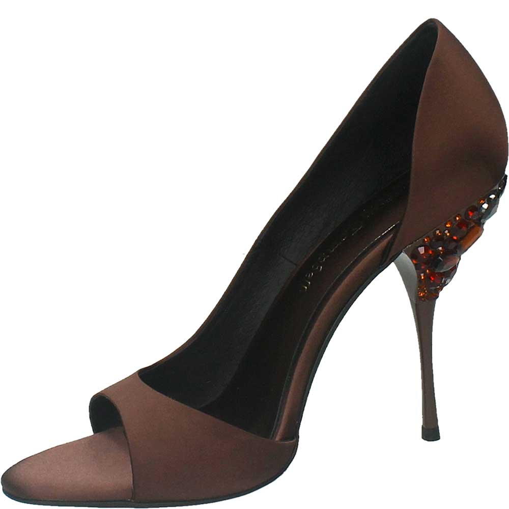 LM - Jeffrey Campbell Alluria satin brown