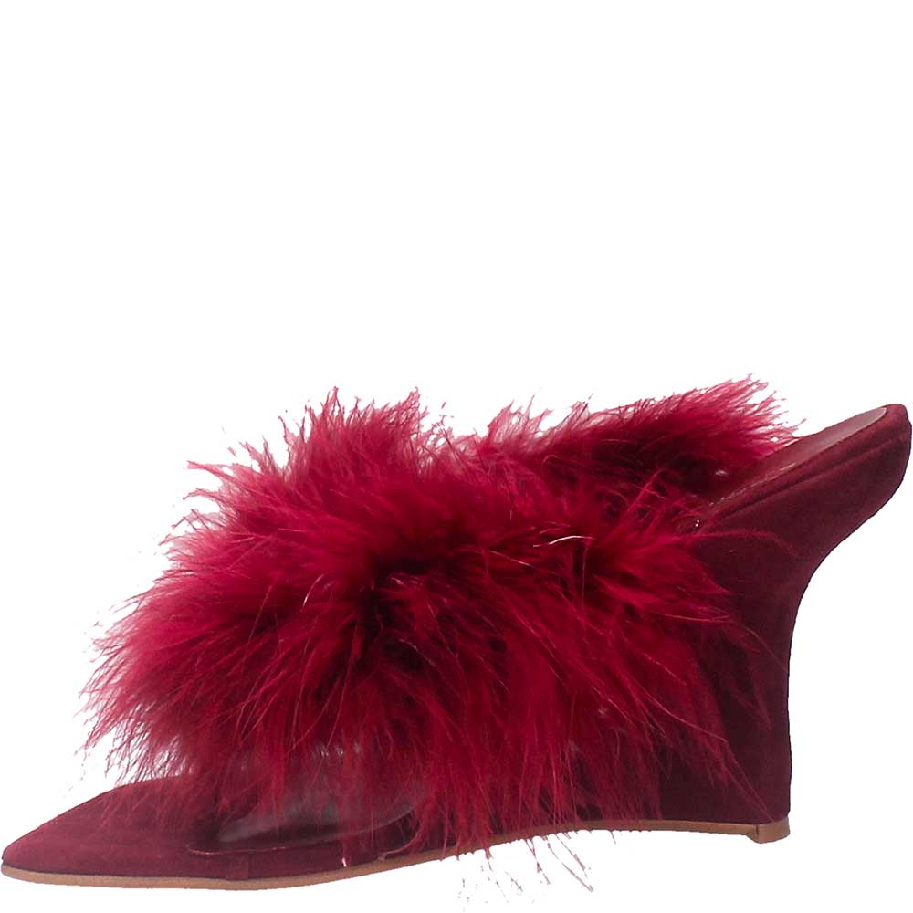 LM - Jeffrey Campbell Whateva-f wine suede combo