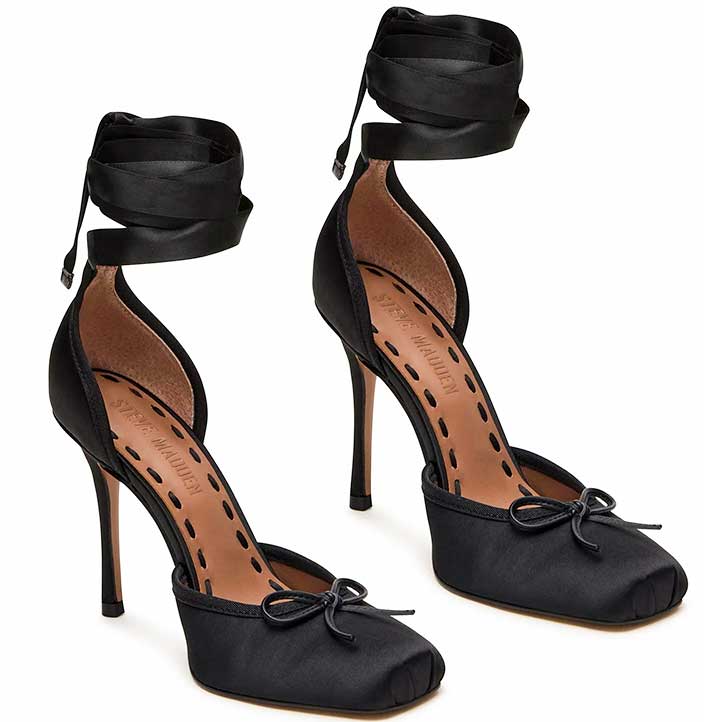 LM - Steve Madden Larina black satin