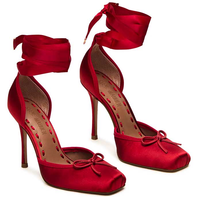 LM - Steve Madden Larina red satin