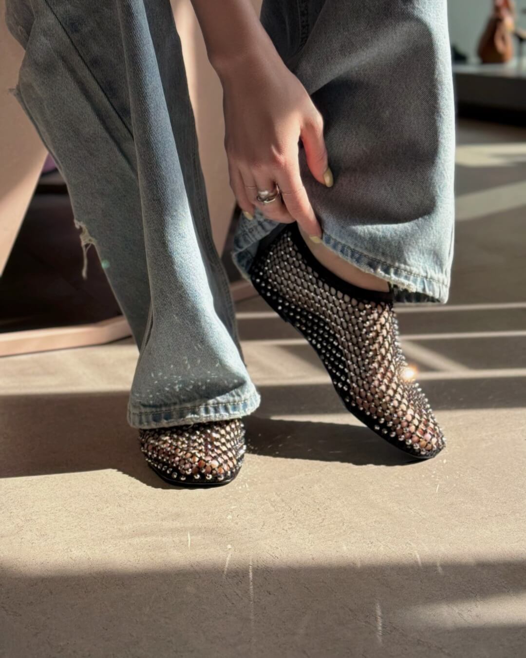 OF - Ballerina Rudy con strass