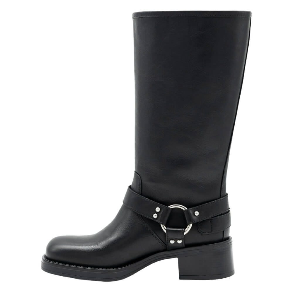 LM - Biker Lucifer con fibbie nero