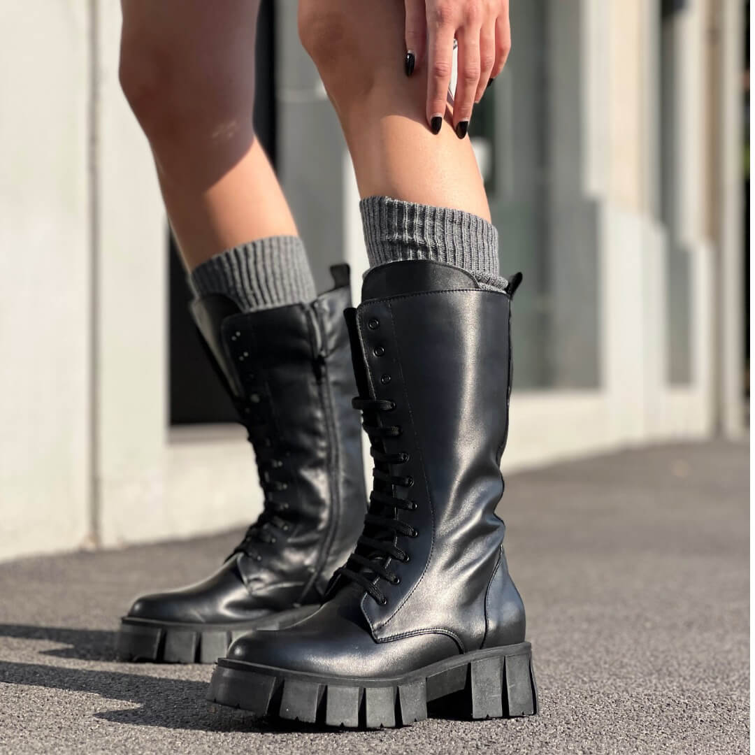 OF - Biker Sith medium stringato nero