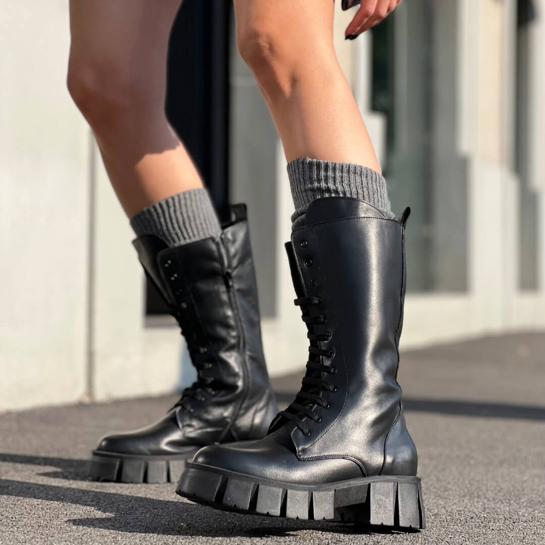 OF - Biker Sith medium stringato nero