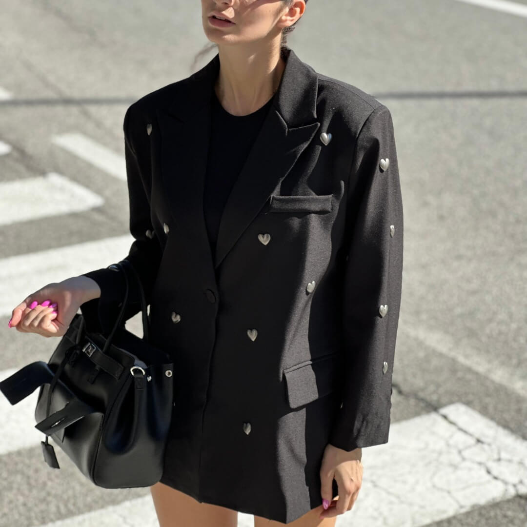 OF - Blazer Silverheart nero