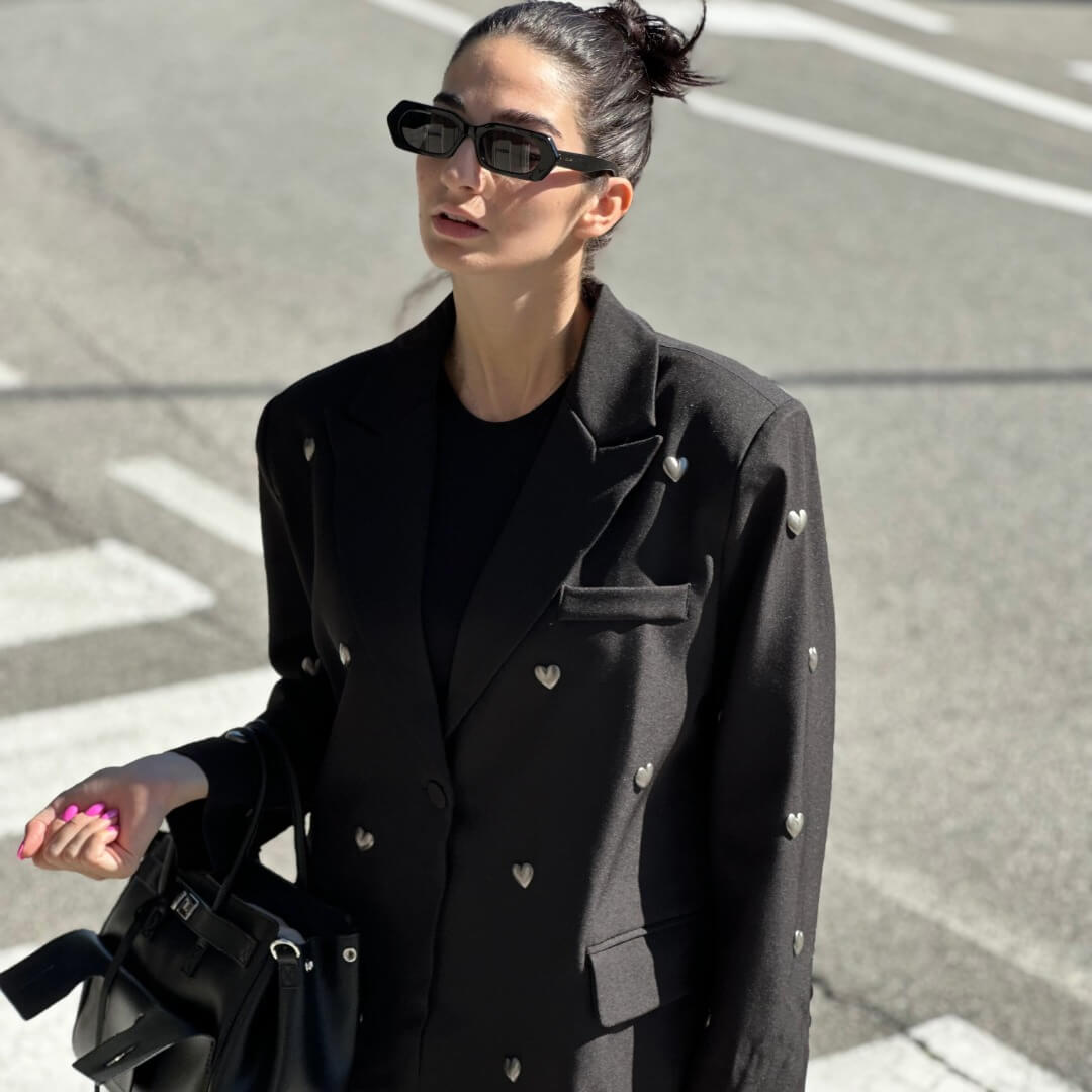 OF - Blazer Silverheart nero