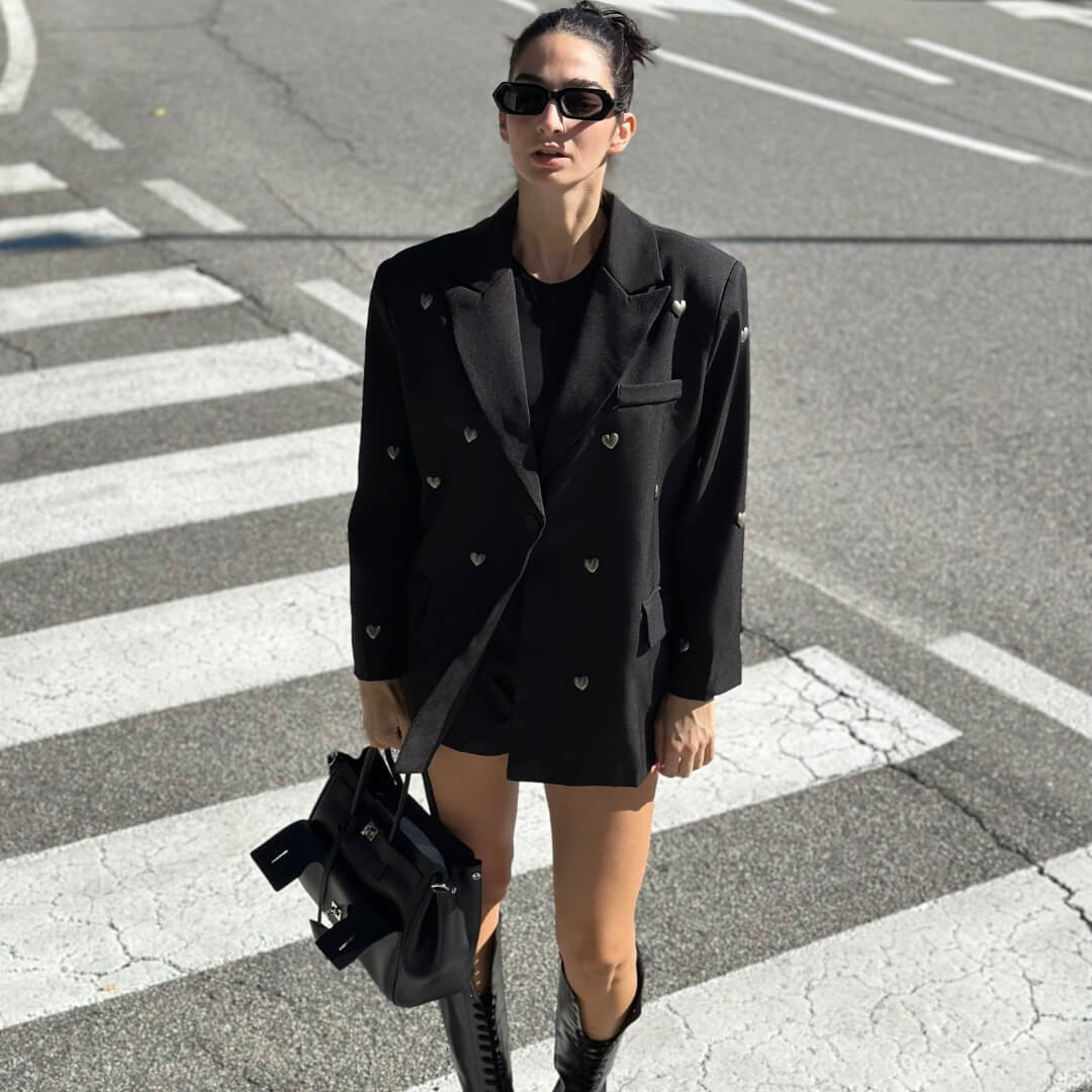 OF - Blazer Silverheart nero