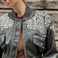 OF - ODI ET AMO Bomber Petra nero con strass