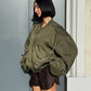 LM - ODI ET AMO Bomber Winnie oversize verde