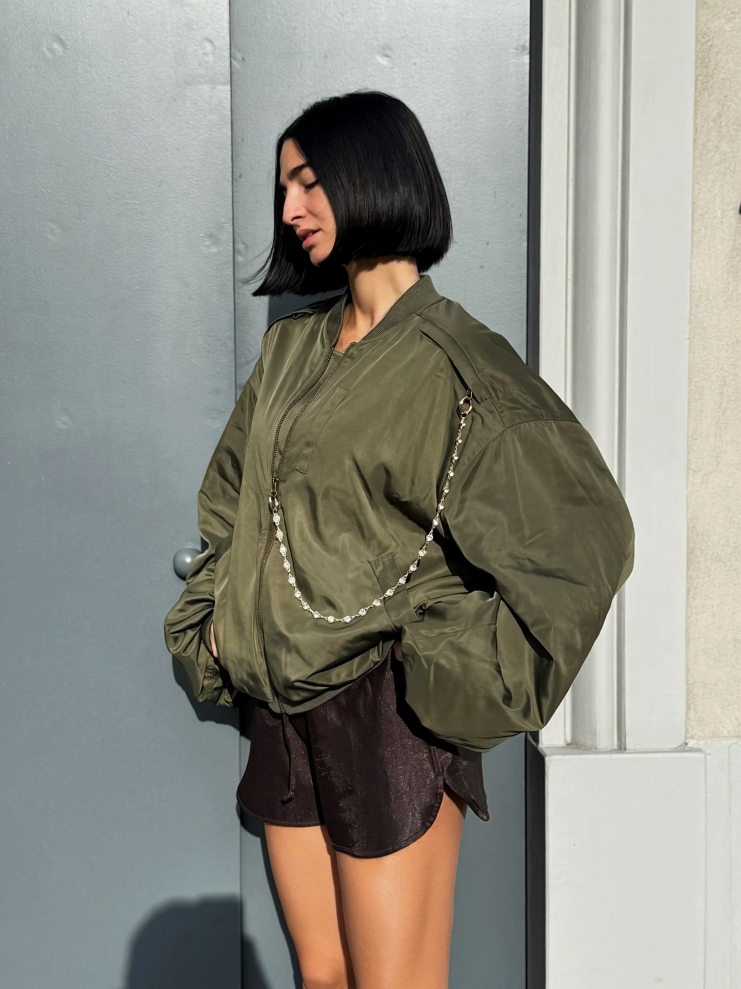 LM - ODI ET AMO Bomber Winnie oversize verde