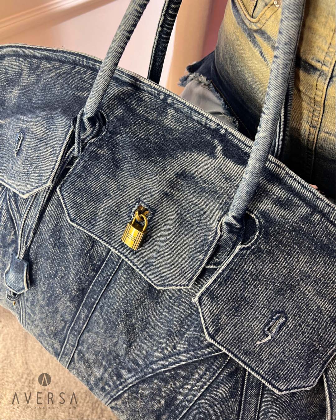 OF - Borsa Chaimal big denim