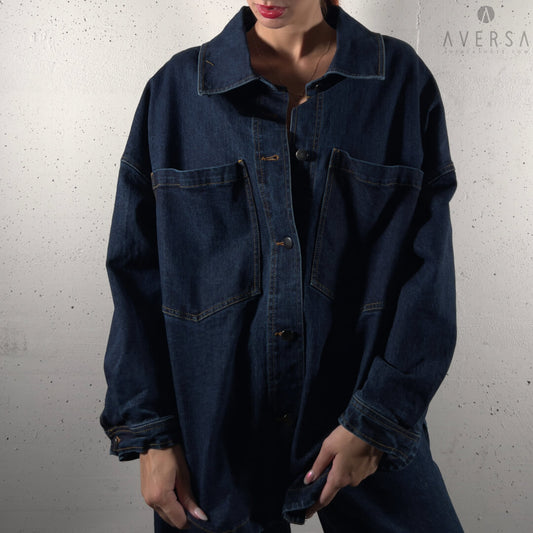 OF - Camicia Malika denim blue