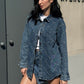 OF - Camicia Stella denim blue con pietre