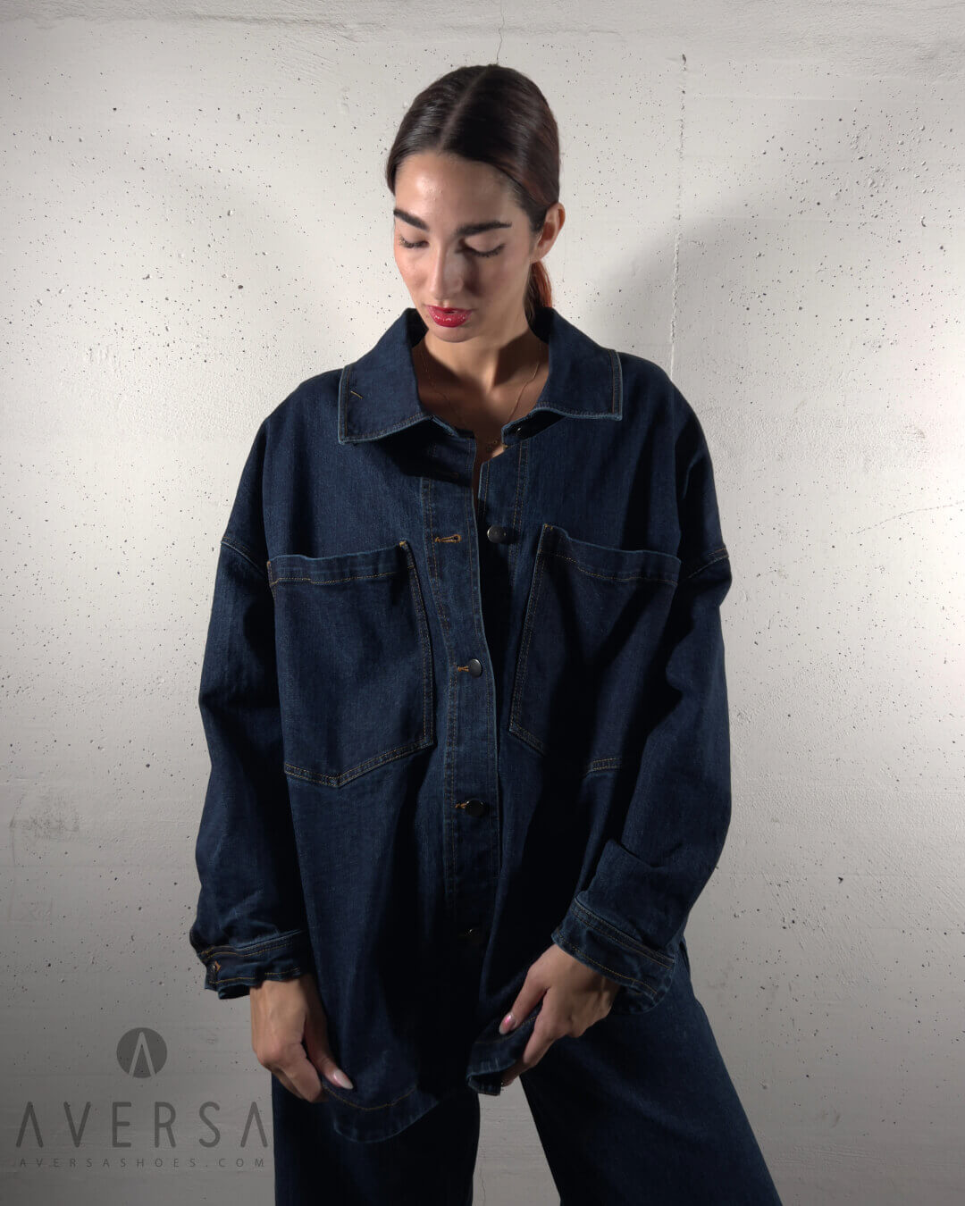 OF - Camicia Malika denim blue