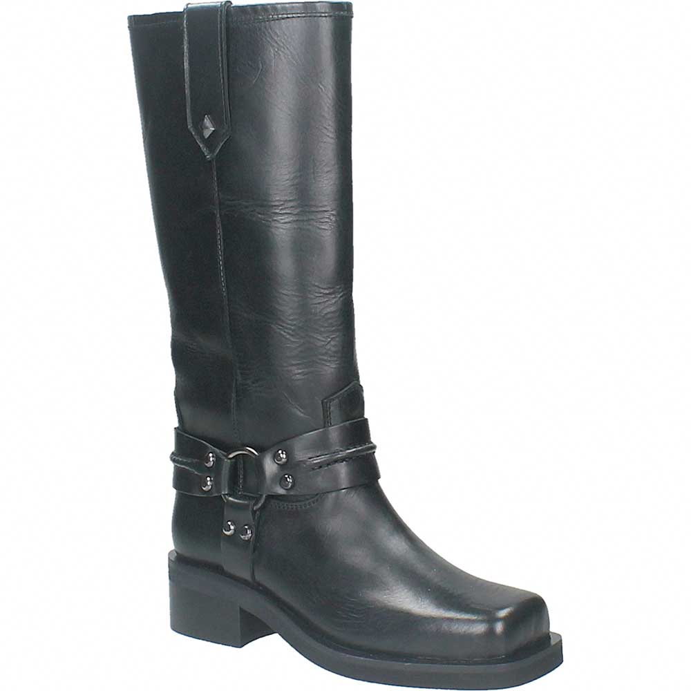 LM - Biker Ryan nero con dettagli argento scuro