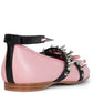 LM - Jeffrey Campbell Choreo-spk pink satin blk silver