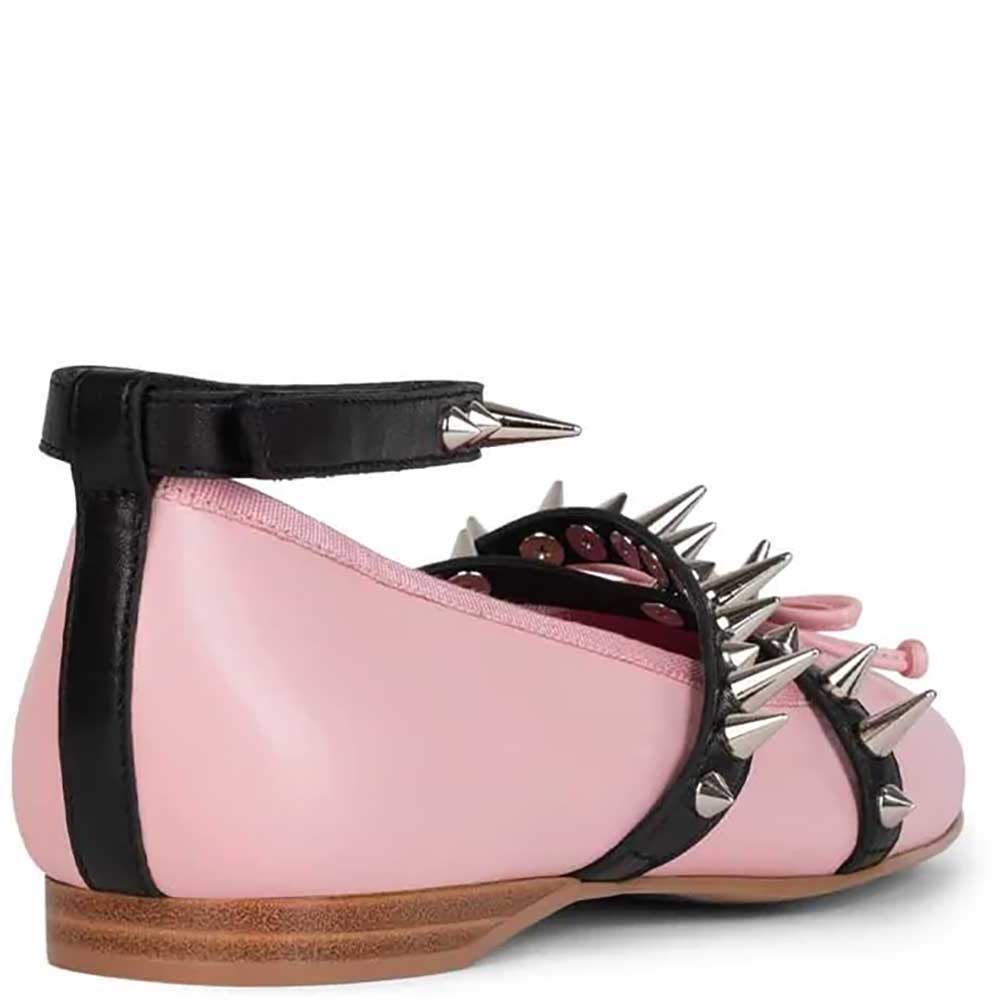 LM - Jeffrey Campbell Choreo-spk pink satin blk silver