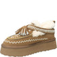 LM - NAN-KU Sabot Clary platform camel con laccio