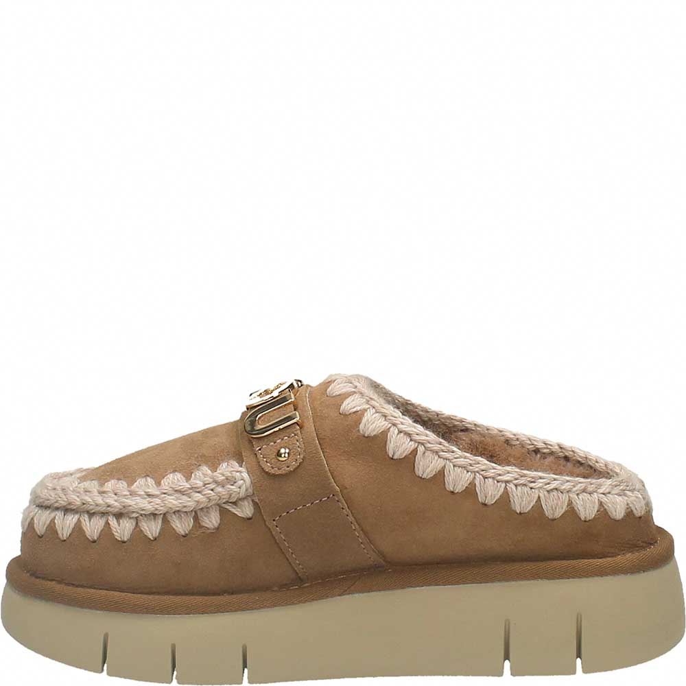 LM - MOU Bounce clog metal logo pink brown