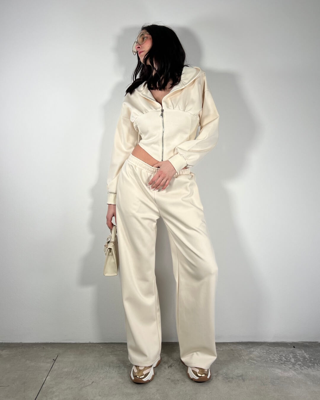 OF - Set tuta Frida avorio