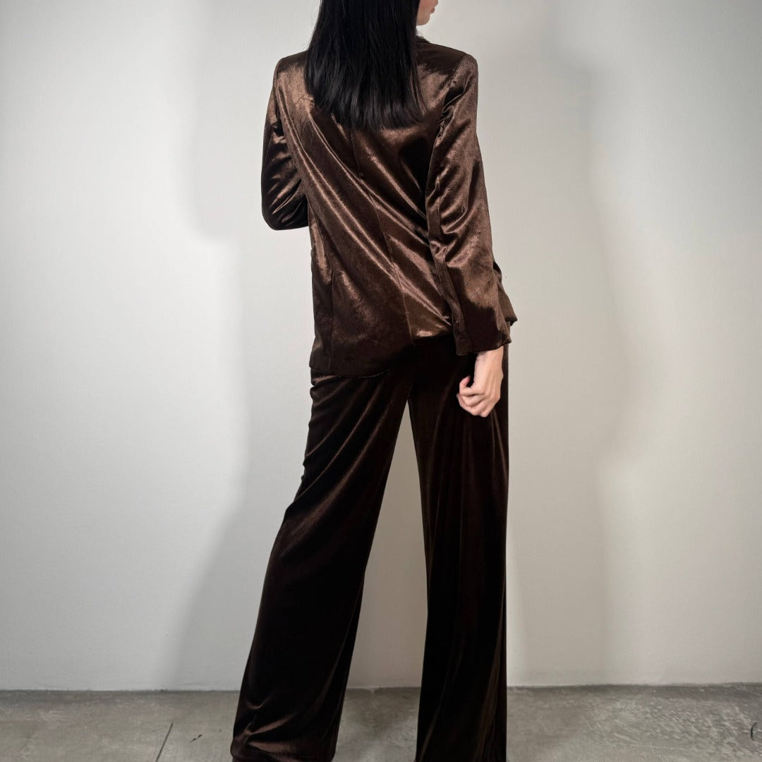 OF - Set Sky velluto marrone