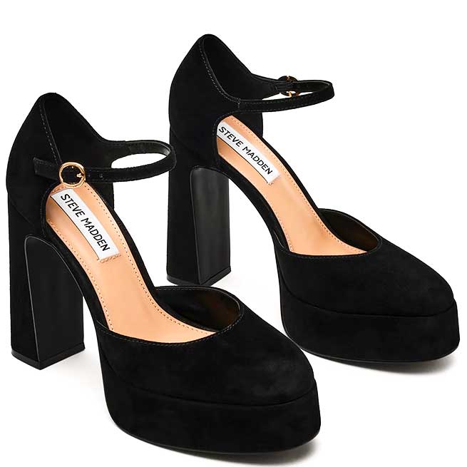 LM - Steve Madden Lexie black suede