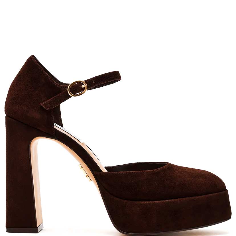 LM - Steve Madden Lexie chocolate burgundy suede