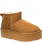 LM - Stivaletto Arlena platform suede camel