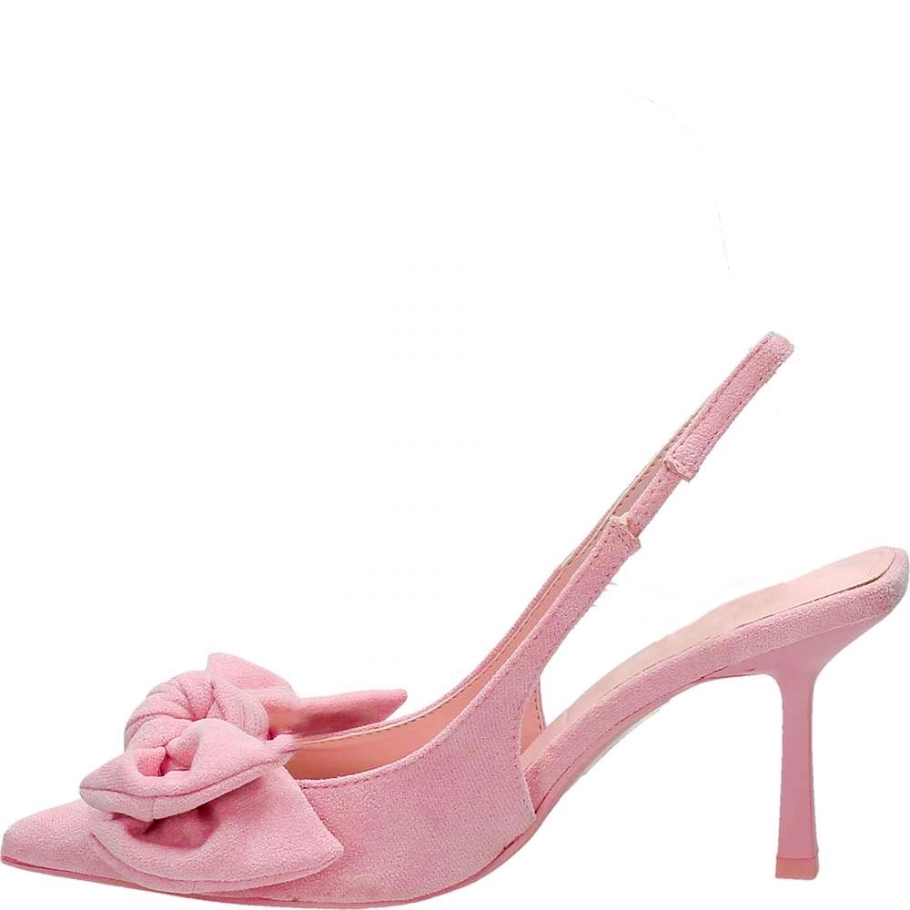 LM - Tacco Jane fiocco rosa suede