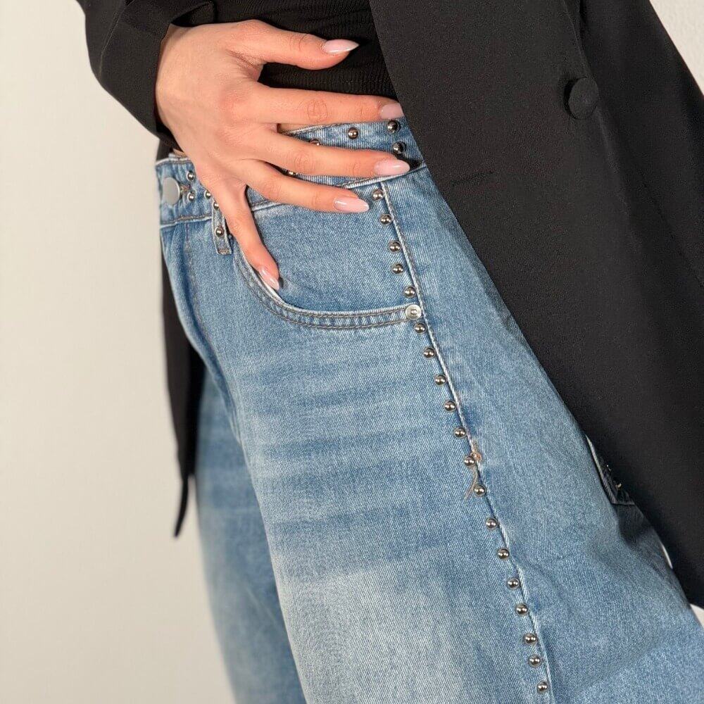 OF - Jeans Luke con borchie