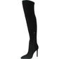 LM - Stivale Anastasia ecosuede nero