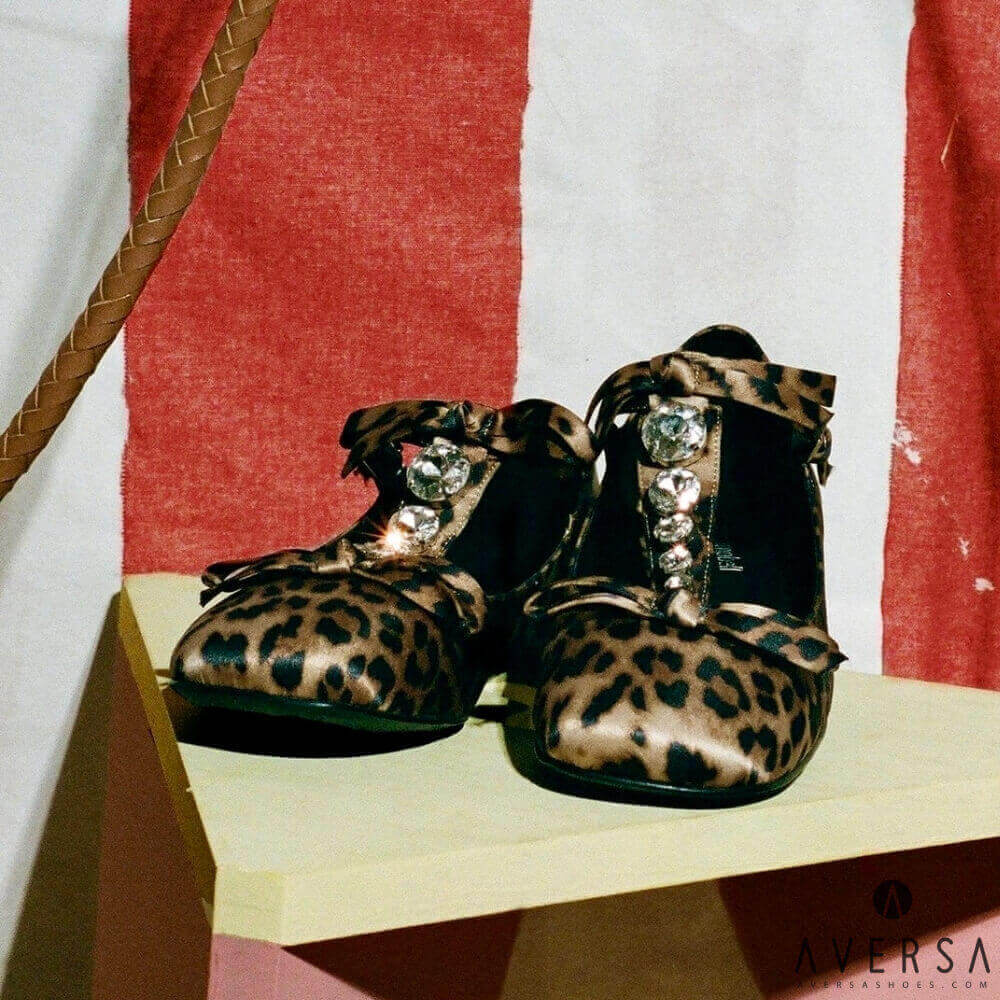 OF - Jeffrey Campbell Guest List leopard satin