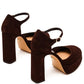 LM - Steve Madden Lexie chocolate burgundy suede