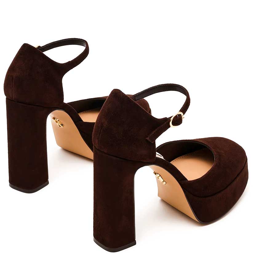 LM - Steve Madden Lexie chocolate burgundy suede